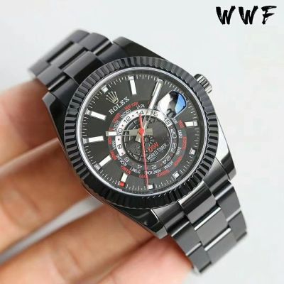 WWF Factory ROLEX Sky-Dweller Bls World Timer 42mm So Blakc 42MM Watch